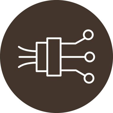 Teknoloji. Web simgesi basit illüstrasyon