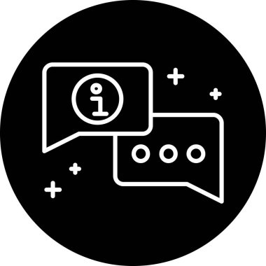 Sohbet simgesi vektör illüstrasyonu