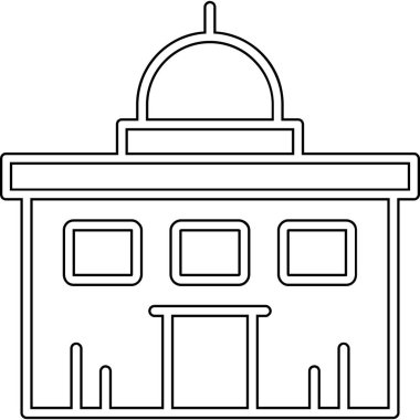 taslak biçiminde mimari şehir simgesi oluşturuluyor