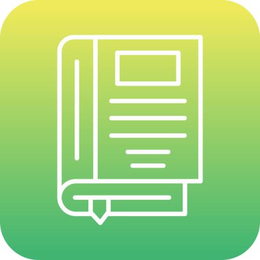 güzel belge vektör çizgisi simgesi