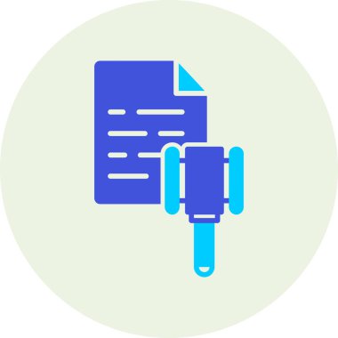 Modern ofis simgesinin vektör illüstrasyonu