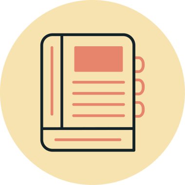 Kitap. Web simgesi basit illüstrasyon