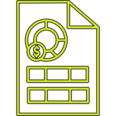 Bozuk para vektör illüstrasyon tasarımı ile dolar faturası