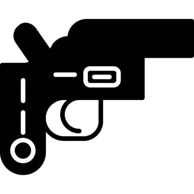 silah simgesi, vektör illüstrasyonu