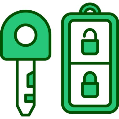 Anahtar simgesi vektör illüstrasyonu