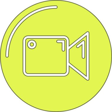 video kamera ikonu vektör illüstrasyonu