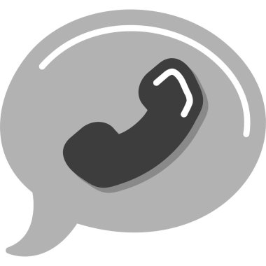 Konuşma balonu ikonu. düz tasarım biçimi