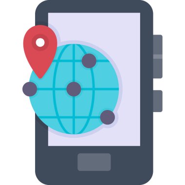 gps konum vektörü simgesi