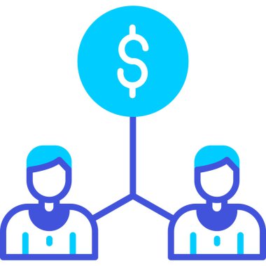 Bir dolar simgesinin vektör illüstrasyonu