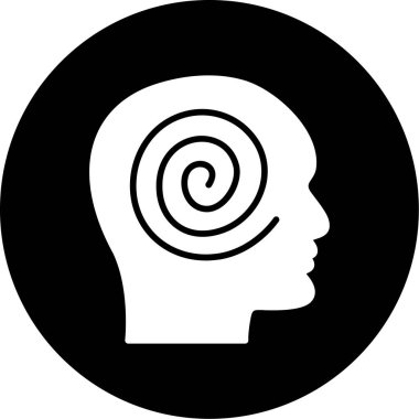 İnsan kafası ve beyninin vektör çizimi