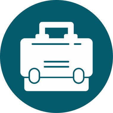 Çanta. Web simgesi basit illüstrasyon