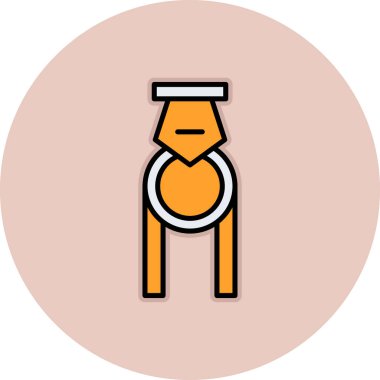 Çemberdeki şirin bir köpeğin vektör çizimi