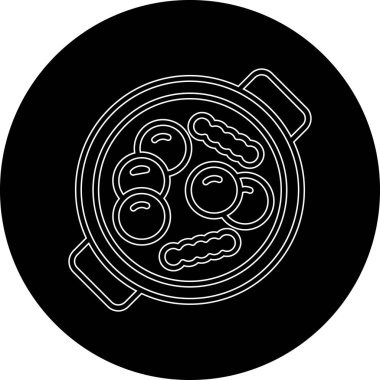 Gıda simgesinin vektör illüstrasyonu