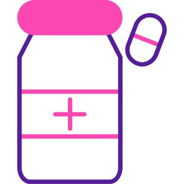 Şişe. Web simgesi basit illüstrasyon