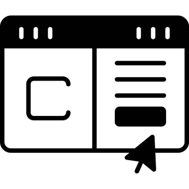 Belge simgesi, basit vektör çizim