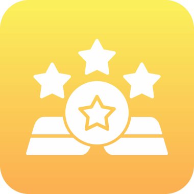 ödül simgesi beyaz arkaplanda izole edildi