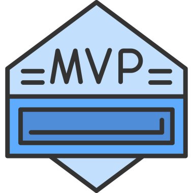 Rozet simgesi, vektör illüstrasyonu