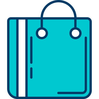 Çanta. Web simgesi basit illüstrasyon