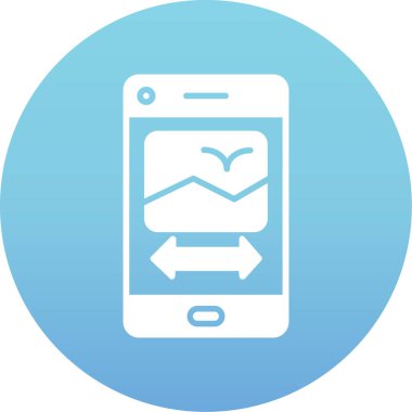 mobil uygulama vektörü simgesi modern basit tasarım