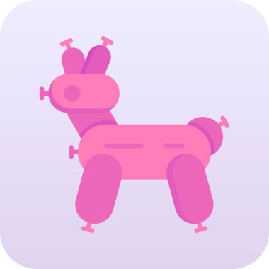 köpek simgesi vektör illüstrasyonu