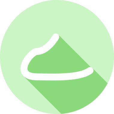 Krema krema ikonu düz stil