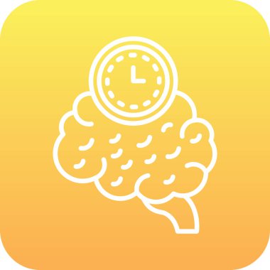 Soyut grupta izole edilmiş beyin simgesi