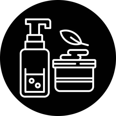 Güzellik ve moda simgesinin vektör çizimi