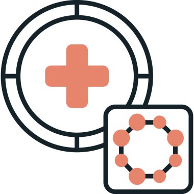 tıbbi simge vektör illüstrasyonu