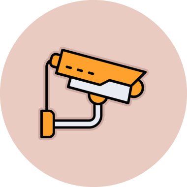 cctv simgesinin vektör illüstrasyonu