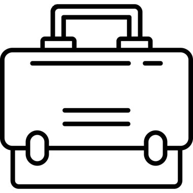 çanta çanta iş simgesi ana hat biçiminde