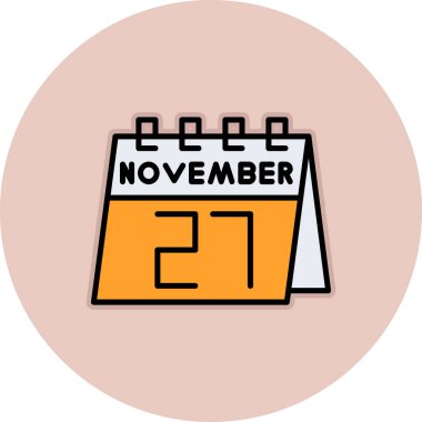 Takvim simgesi tasarımı, vektör illüstrasyonu