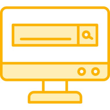 bilgisayar web simgesi, vektör illüstrasyonu