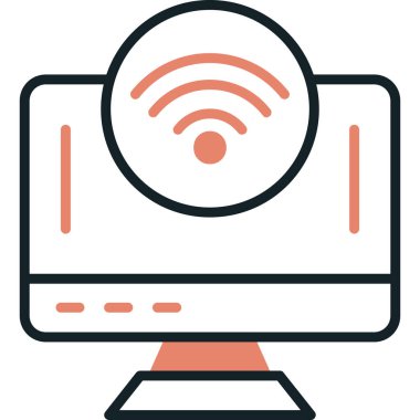 İnternet web simgesi vektör illüstrasyonu