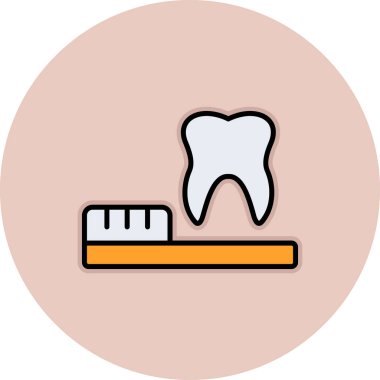 Diş. Web simgesi basit illüstrasyon