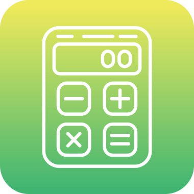 Benzersiz hesap makinesi vektör simgesi