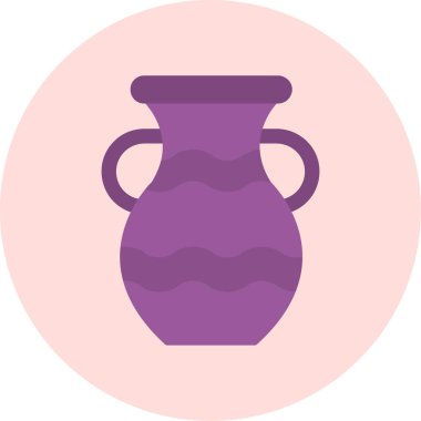 vazo simgesi, vektör illüstrasyonu