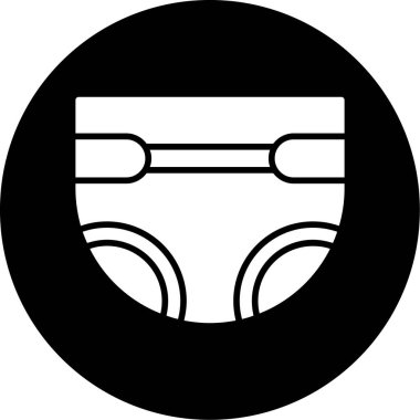 Çanta simgesi olan bir kadının vektör çizimi