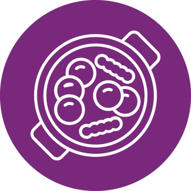 yiyecek ikonu vektör illüstrasyonu