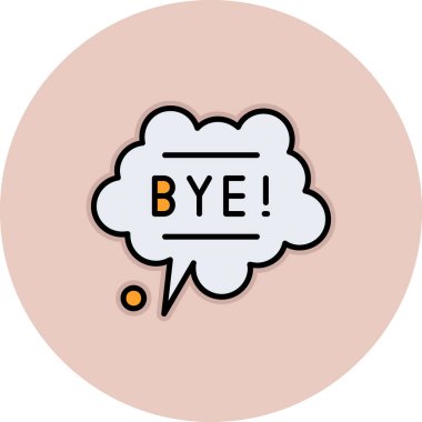 Elveda yazan bir mesaj. İyi bir sonun sonu ya da sonu için kelime.