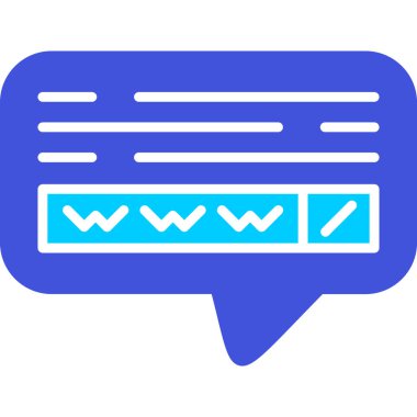 Sohbet ikonu vektörü. Taslak vektör işareti. izole sembol.