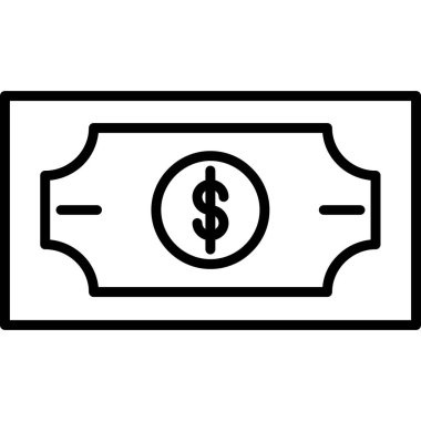 Kolayca düzenleyebilen ve düzenleyebilen Dolar Vektörü simgesi