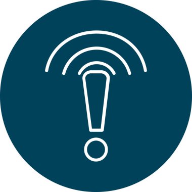 Uyarı simgesinin vektör illüstrasyonu