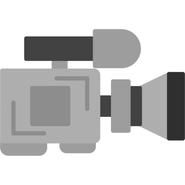 Kamera düz simgesi, vektör, illüstrasyon