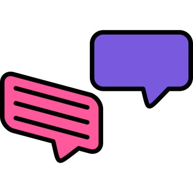 Konuş. Web simgesi basit tasarım