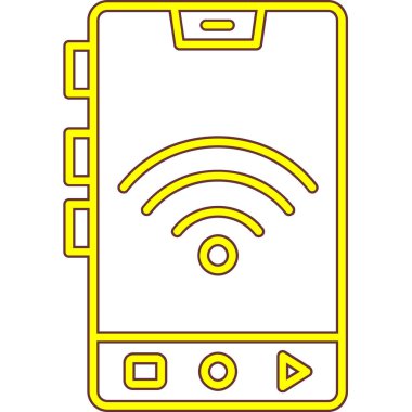 Kablosuz ağ simgesi. vektör illüstrasyonu