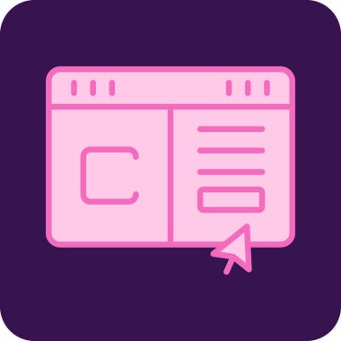 Web sayfası yerleşim simgesi - taslak biçimi