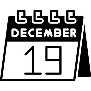 Takvim Kabartma Simgesi Tasarımı