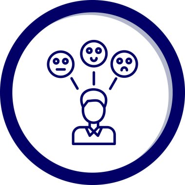 İnsan simgesinin vektör illüstrasyonu