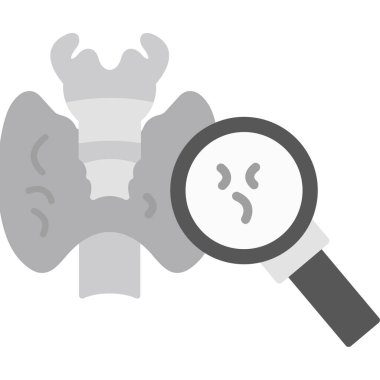 Bir büyüteç simgesi ile izole edilmiş insan