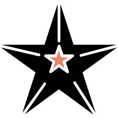 yıldız simgesi vektör illüstrasyonu
